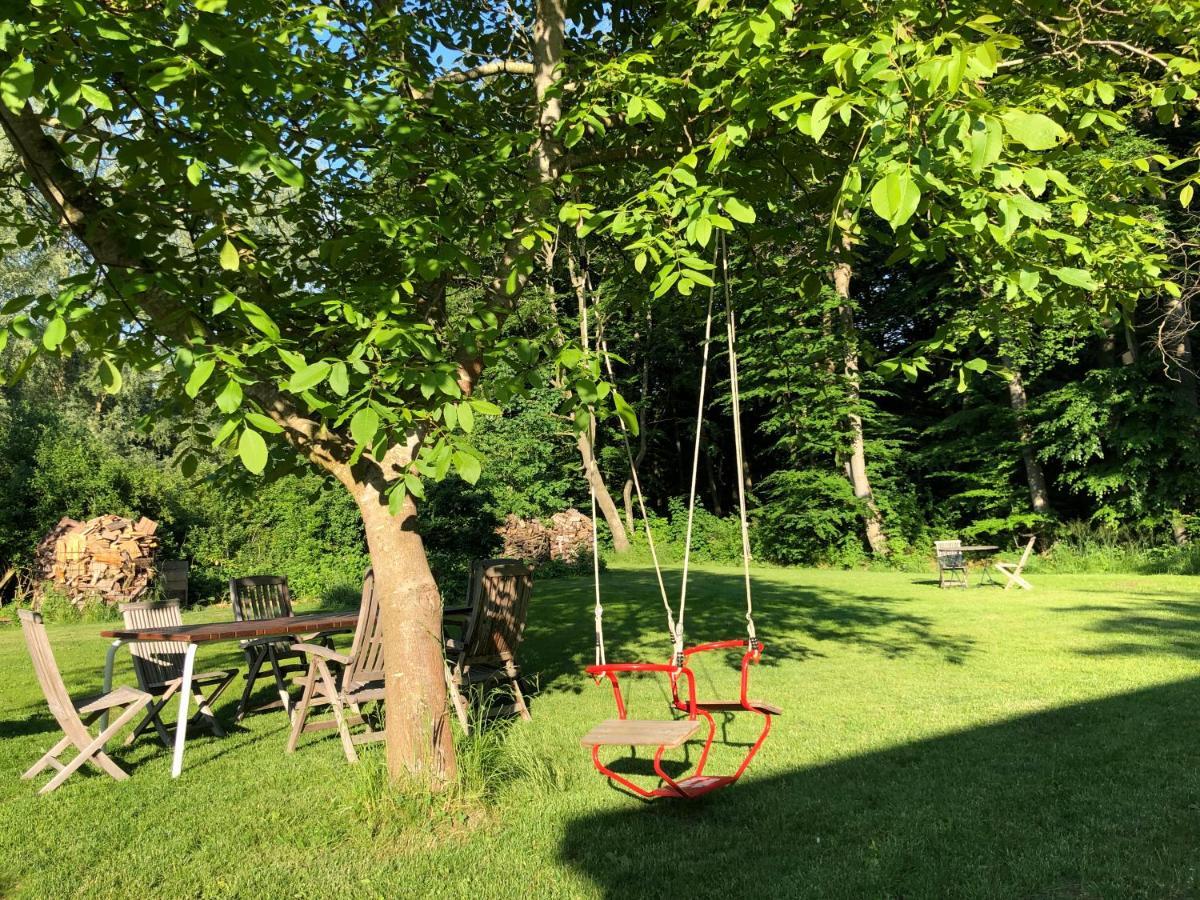 Ferienwohnung Am Waldrand Mit Sauna Biendorf ภายนอก รูปภาพ