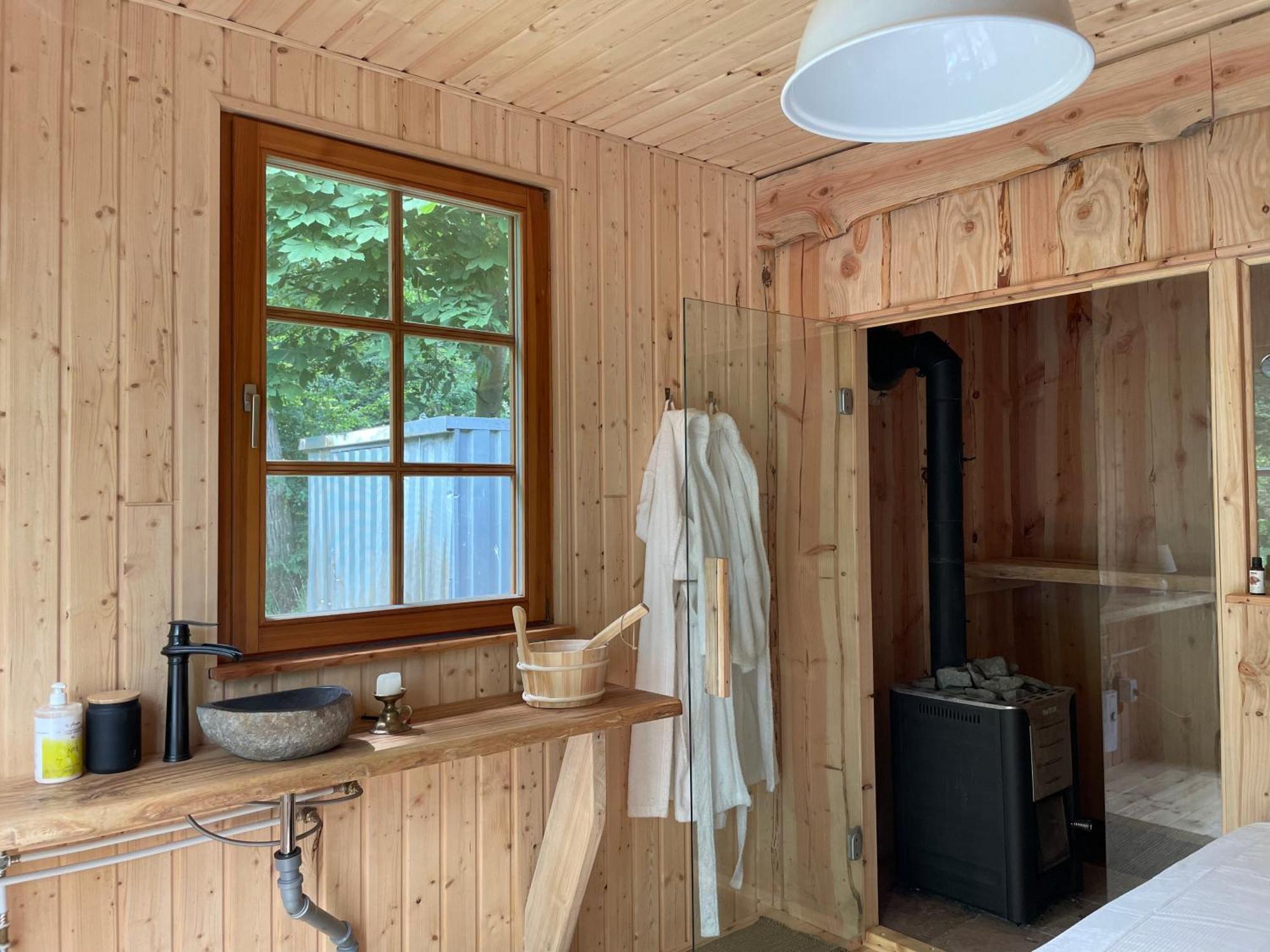 Ferienwohnung Am Waldrand Mit Sauna Biendorf ภายนอก รูปภาพ