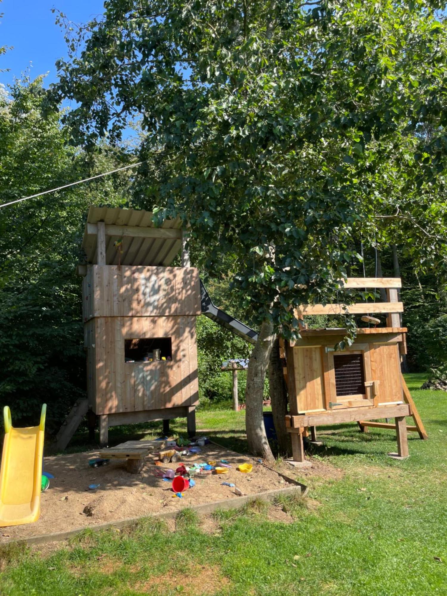 Ferienwohnung Am Waldrand Mit Sauna Biendorf ภายนอก รูปภาพ